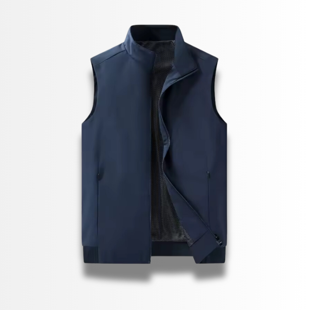 Fabio - Solid Zipper Vest