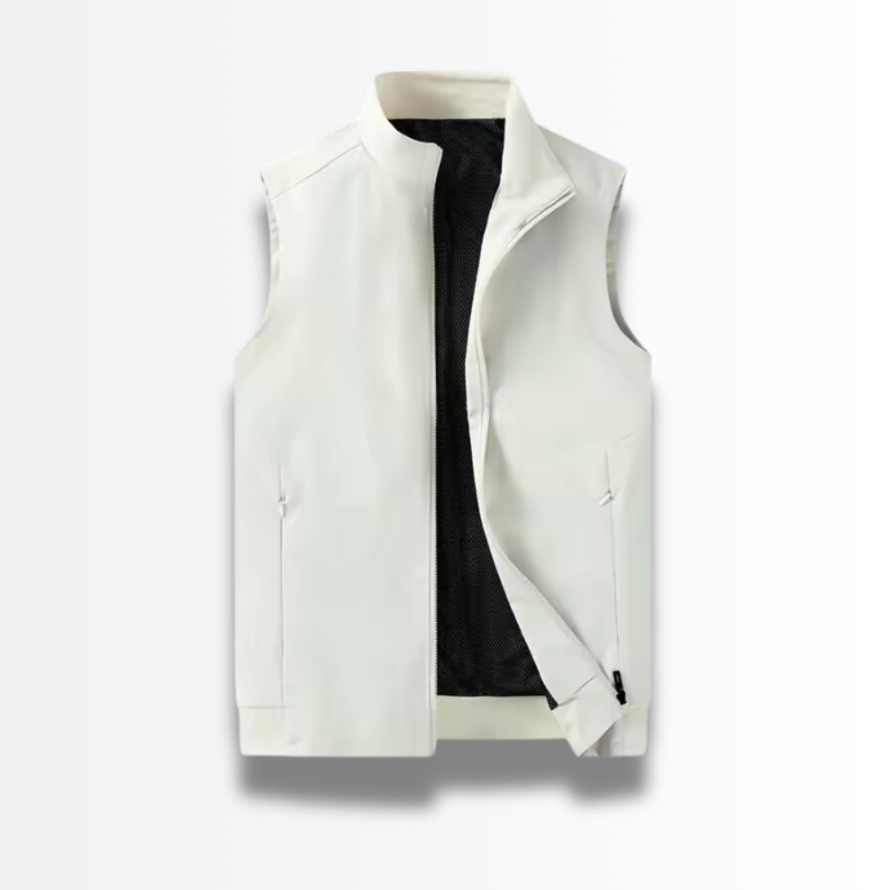 Fabio - Solid Zipper Vest