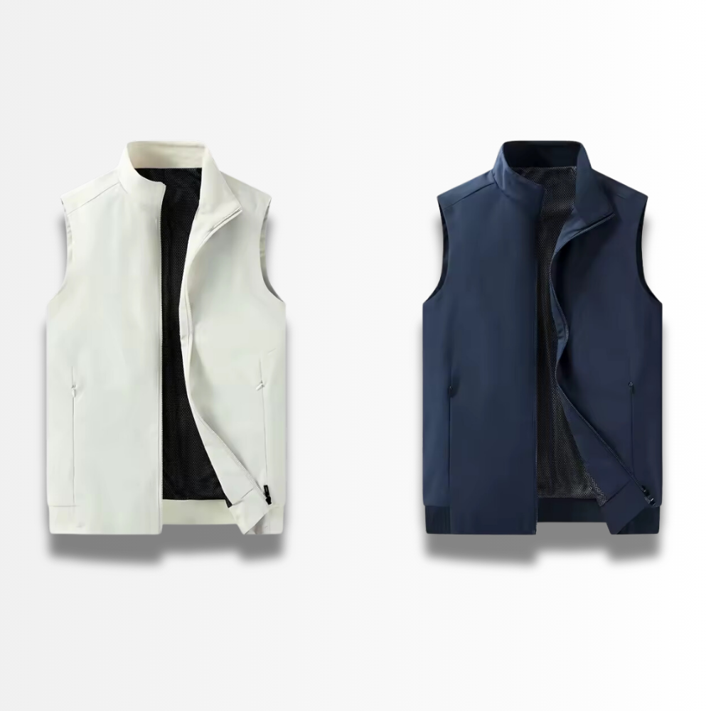 Fabio - Solid Zipper Vest