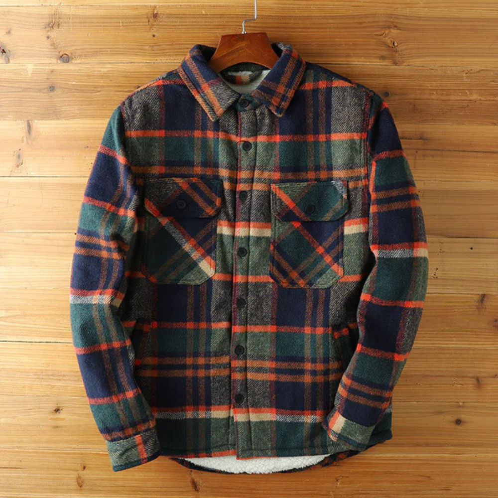 Gianluca - Veste en flanelle Sherpa