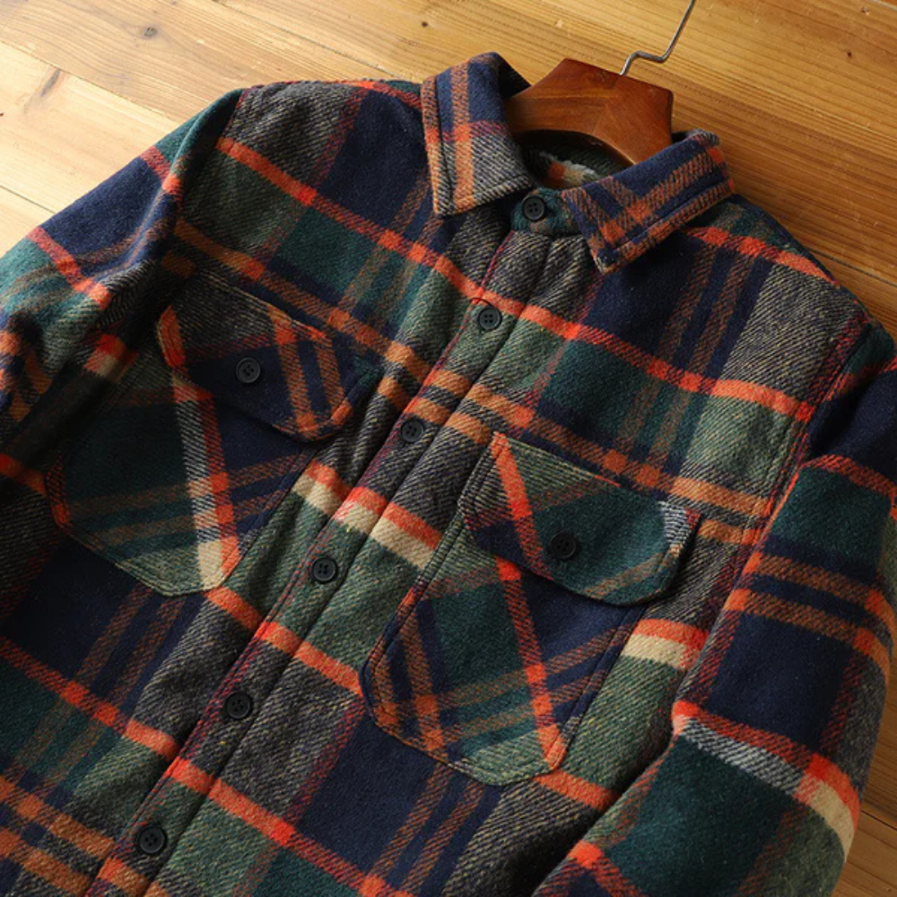 Gianluca - Veste en flanelle Sherpa