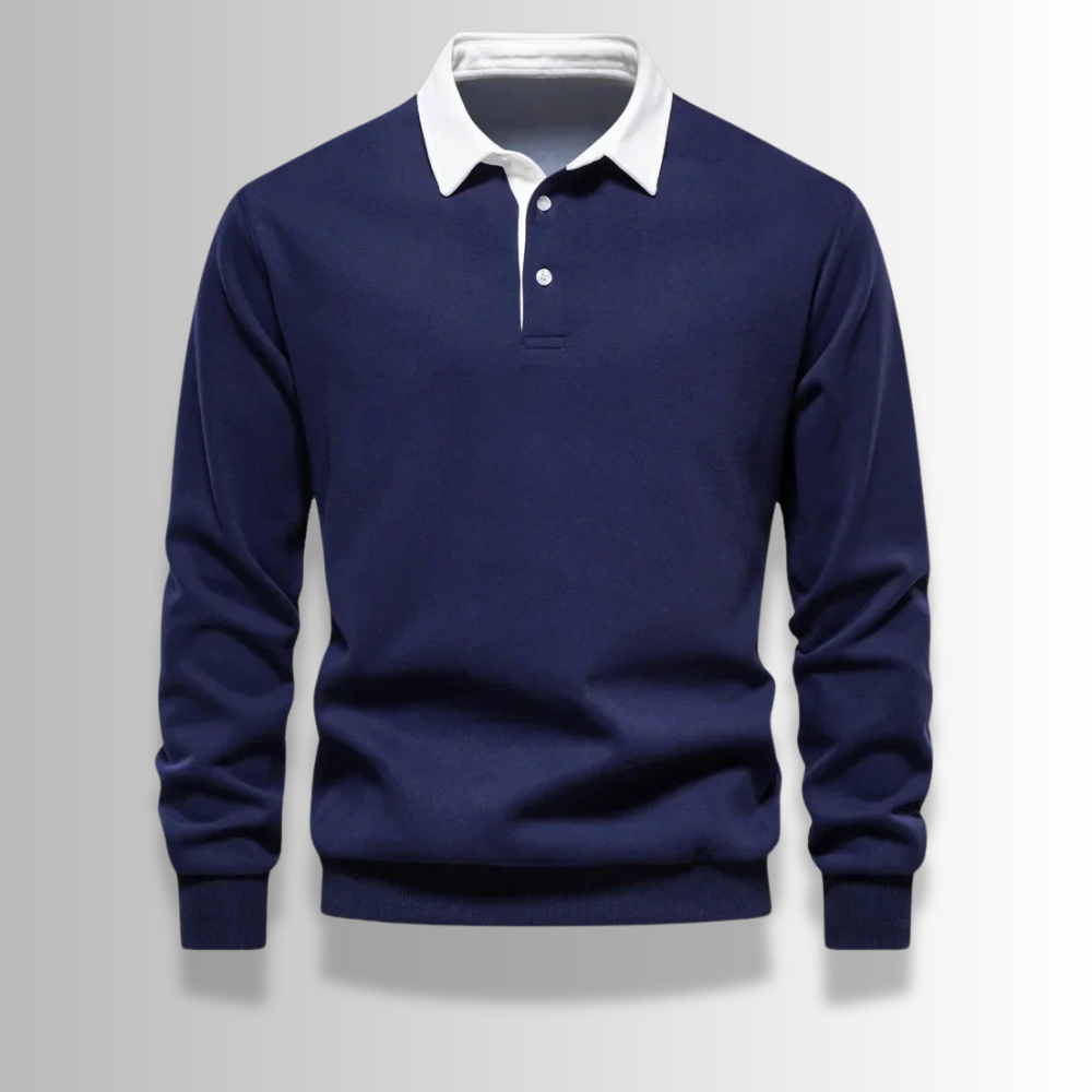 Andrea - Collins Polo Collar Sweater