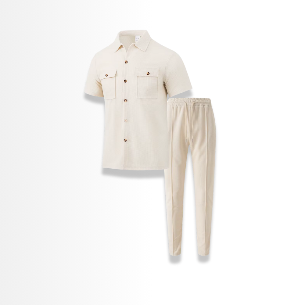 Luigi - Men's Waffle Shirt and Pants Set