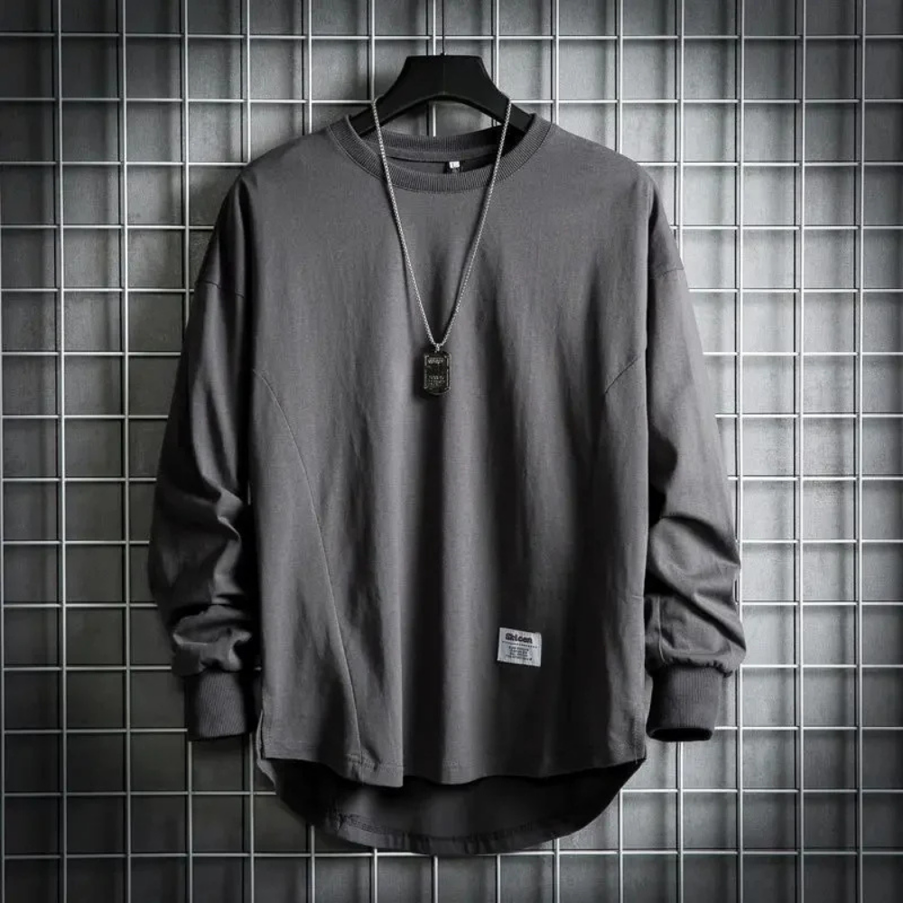 Saverio - Sweat-shirt ras du cou de qualité supérieure