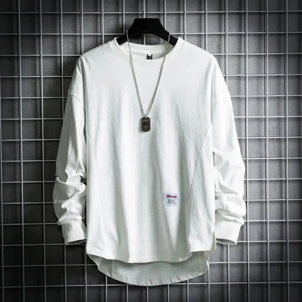 Saverio - Sweat-shirt ras du cou de qualité supérieure