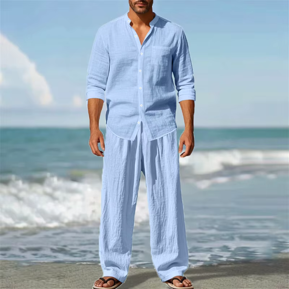 Sergio - Men's Breathable Shirt and Pants Set