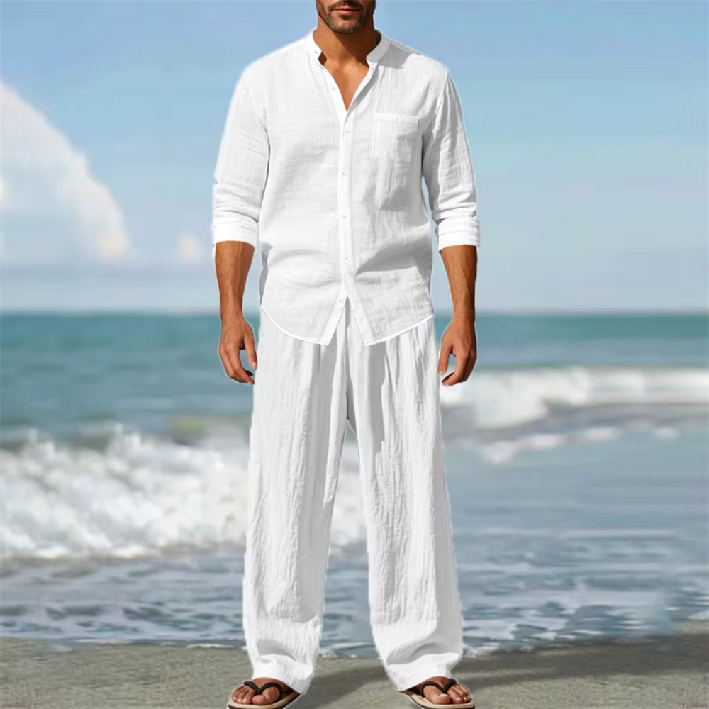 Sergio - Men's Breathable Shirt and Pants Set