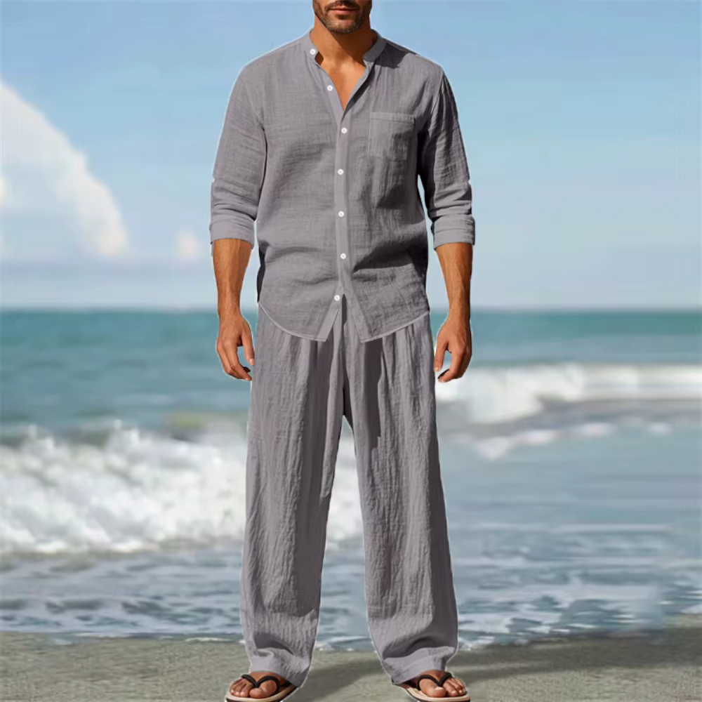 Sergio - Men's Breathable Shirt and Pants Set