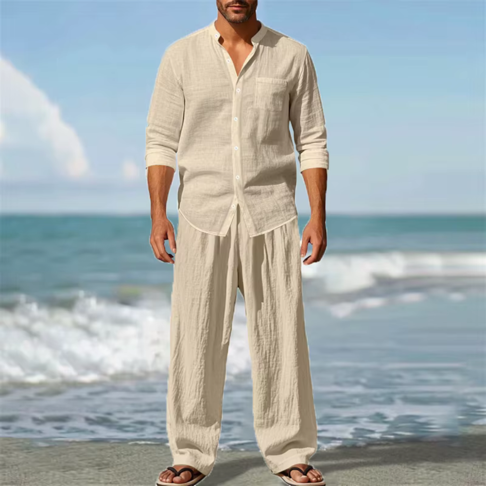Sergio - Men's Breathable Shirt and Pants Set