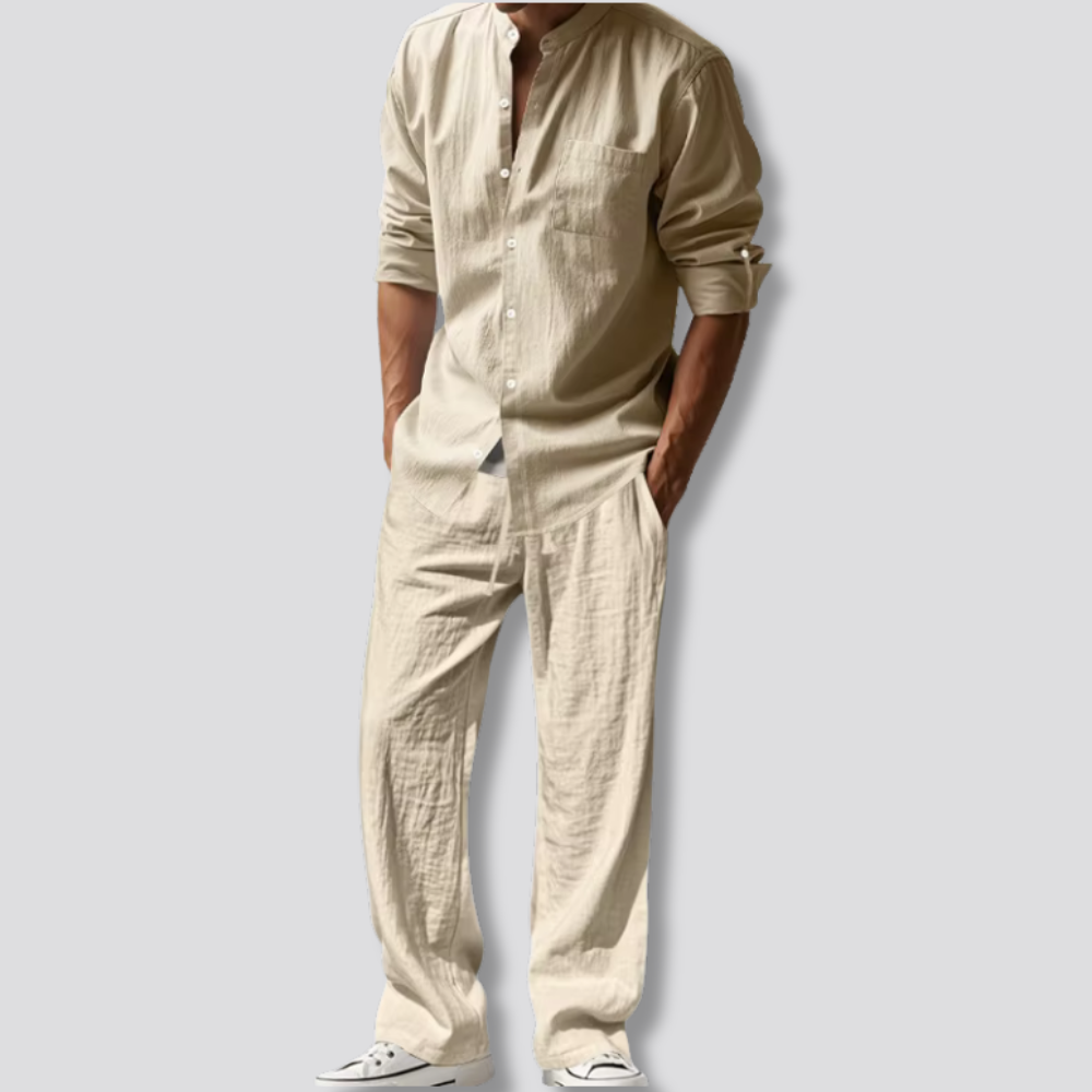 Sergio - Men's Breathable Shirt and Pants Set