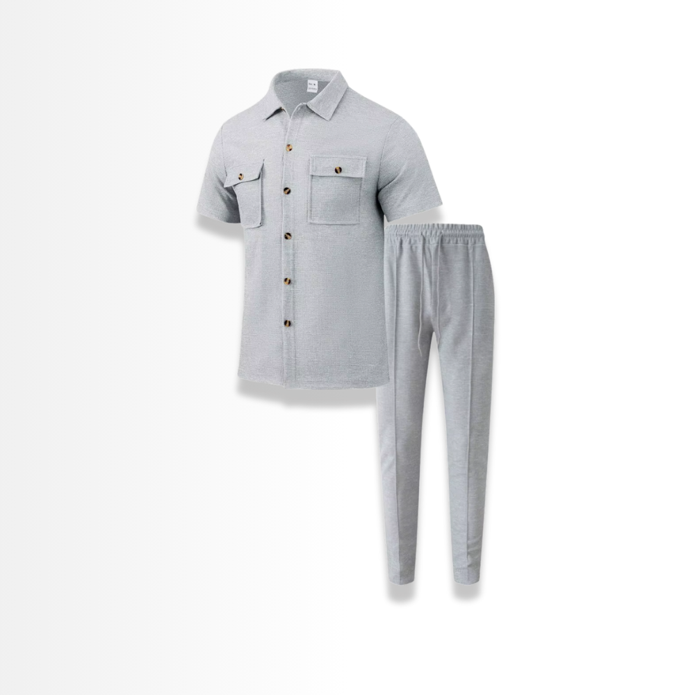 Luigi - Men's Waffle Shirt and Pants Set