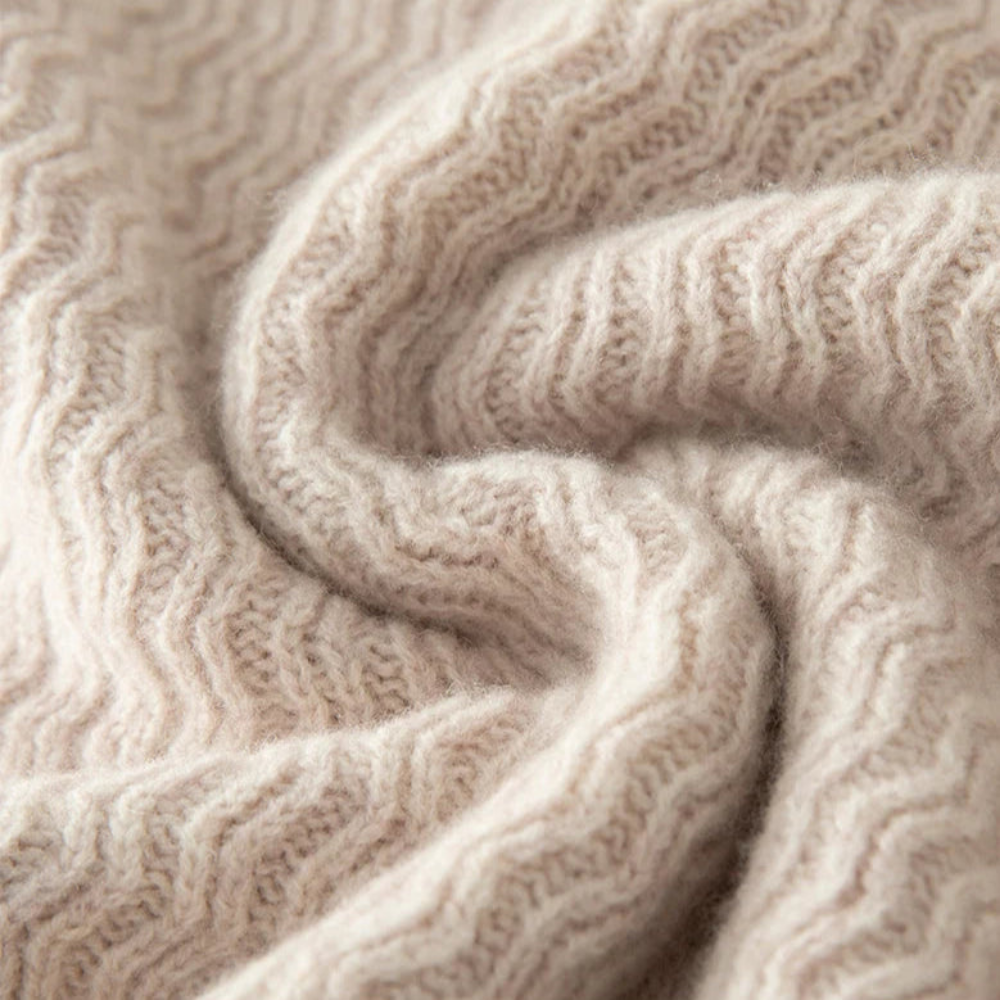 Luca - Pull zippé 1/4 100 % pure laine