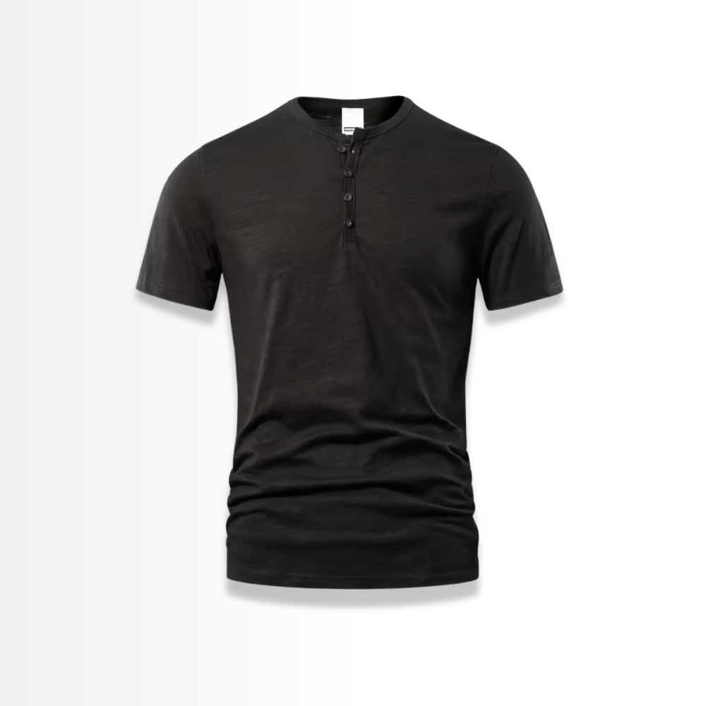 Giorgio - Men's Casual Button V-Shirt
