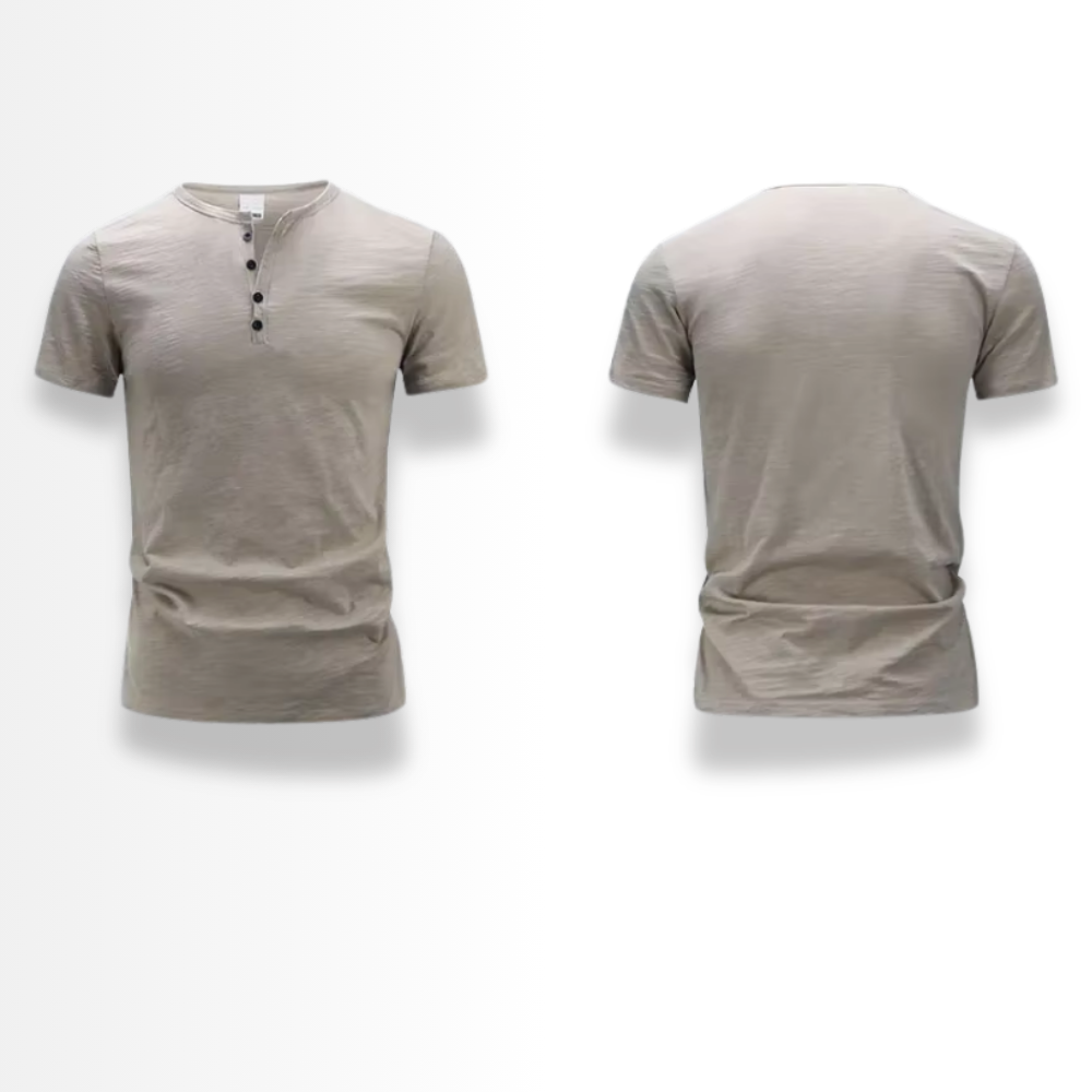 Giorgio - Men's Casual Button V-Shirt