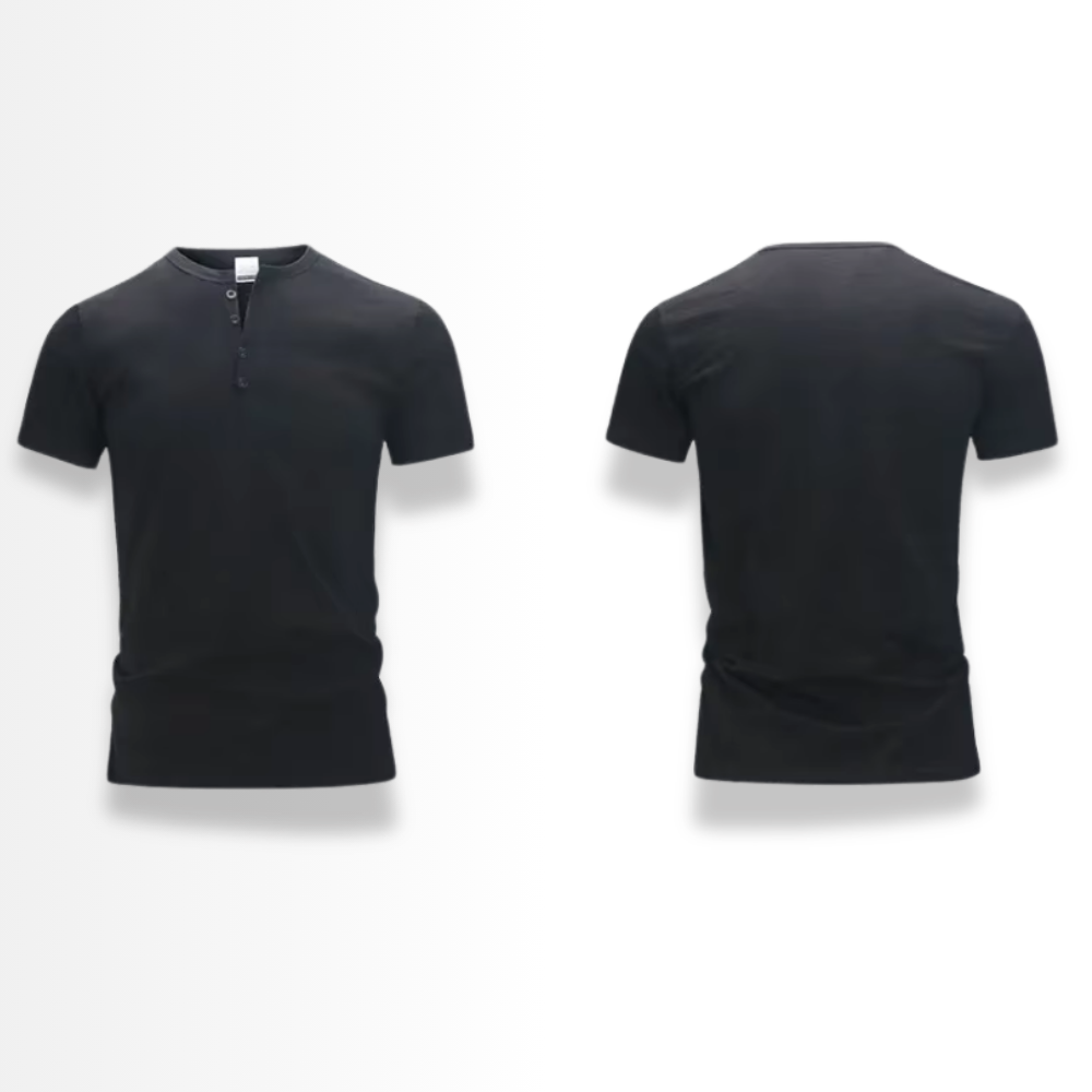 Giorgio - Men's Casual Button V-Shirt