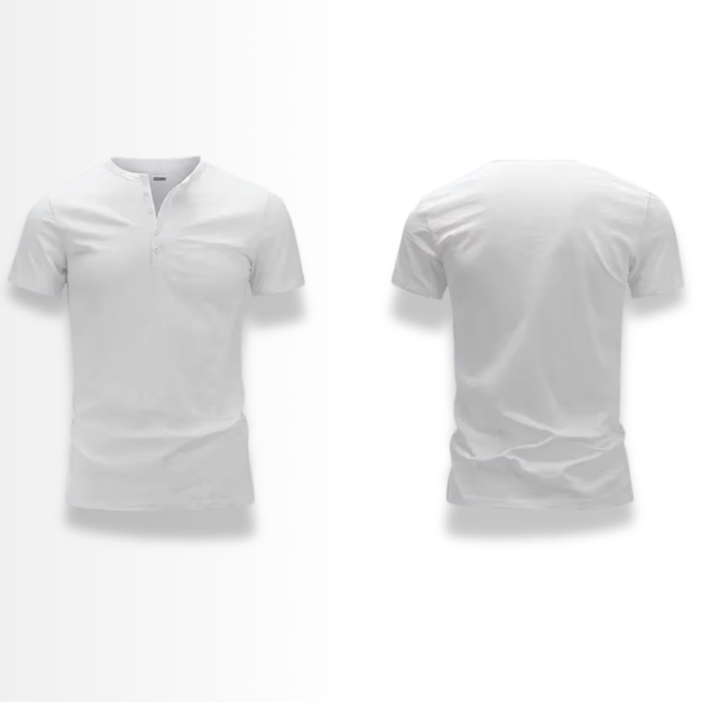 Giorgio - Men's Casual Button V-Shirt