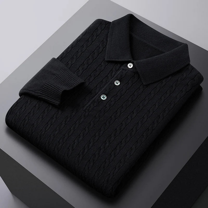 Vittorio - Premium Knit Polo Sweater