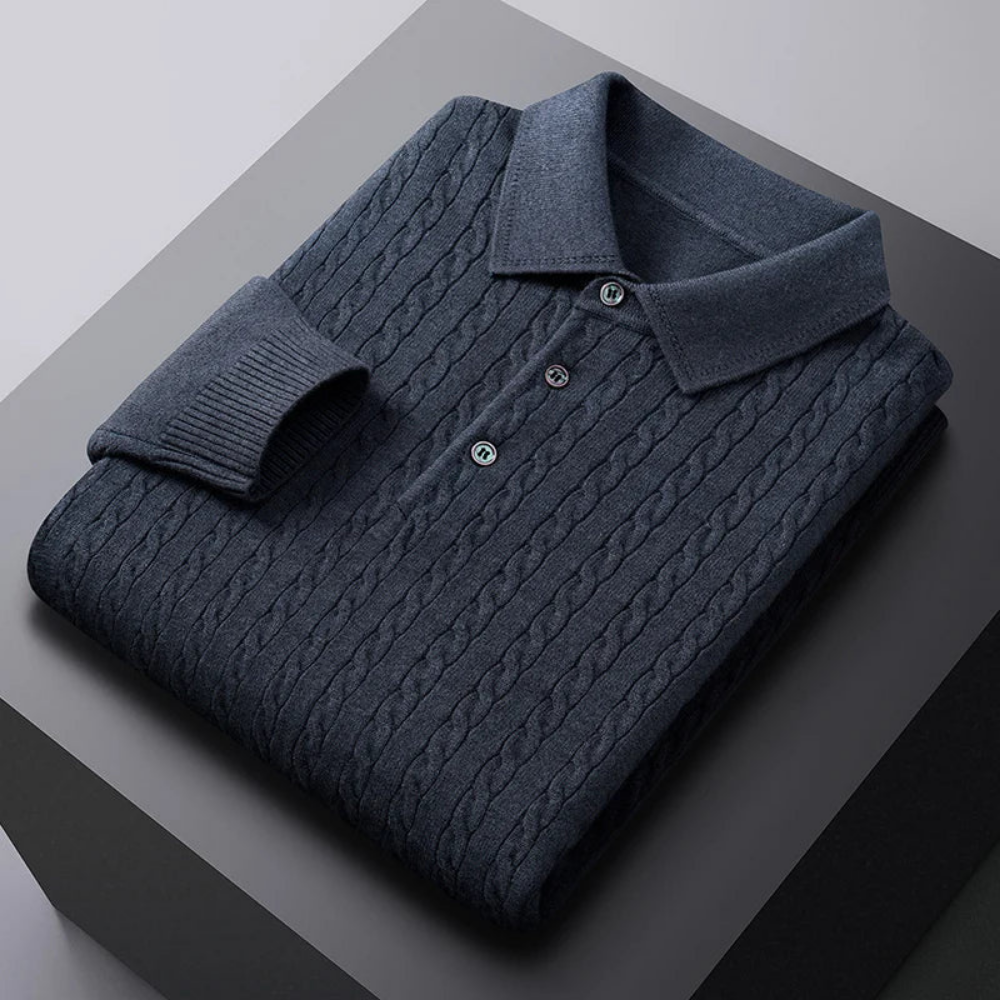 Vittorio - Premium Knit Polo Sweater