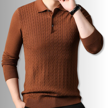 Vittorio - Premium Knit Polo Sweater