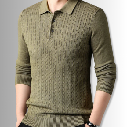 Vittorio - Premium Knit Polo Sweater