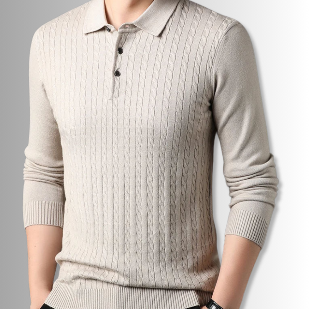 Vittorio - Premium Knit Polo Sweater