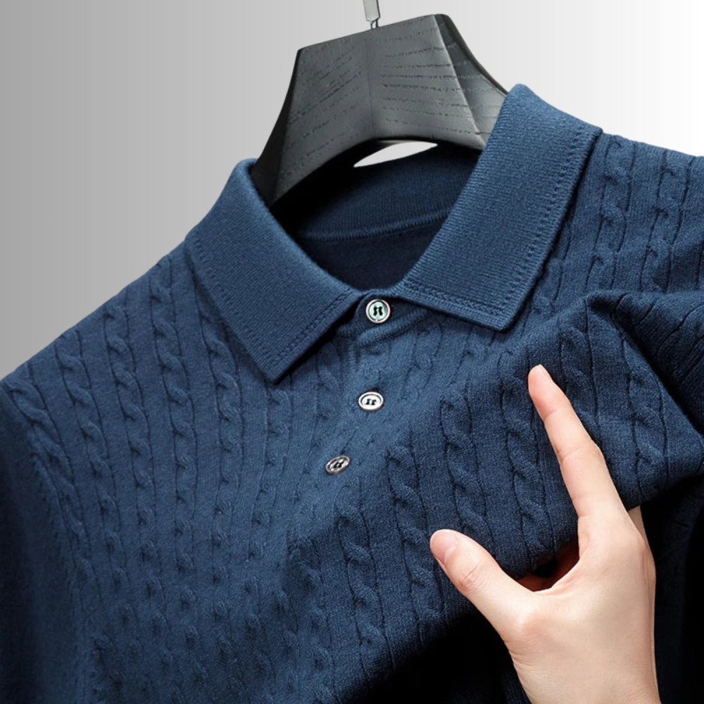 Vittorio - Premium Knit Polo Sweater