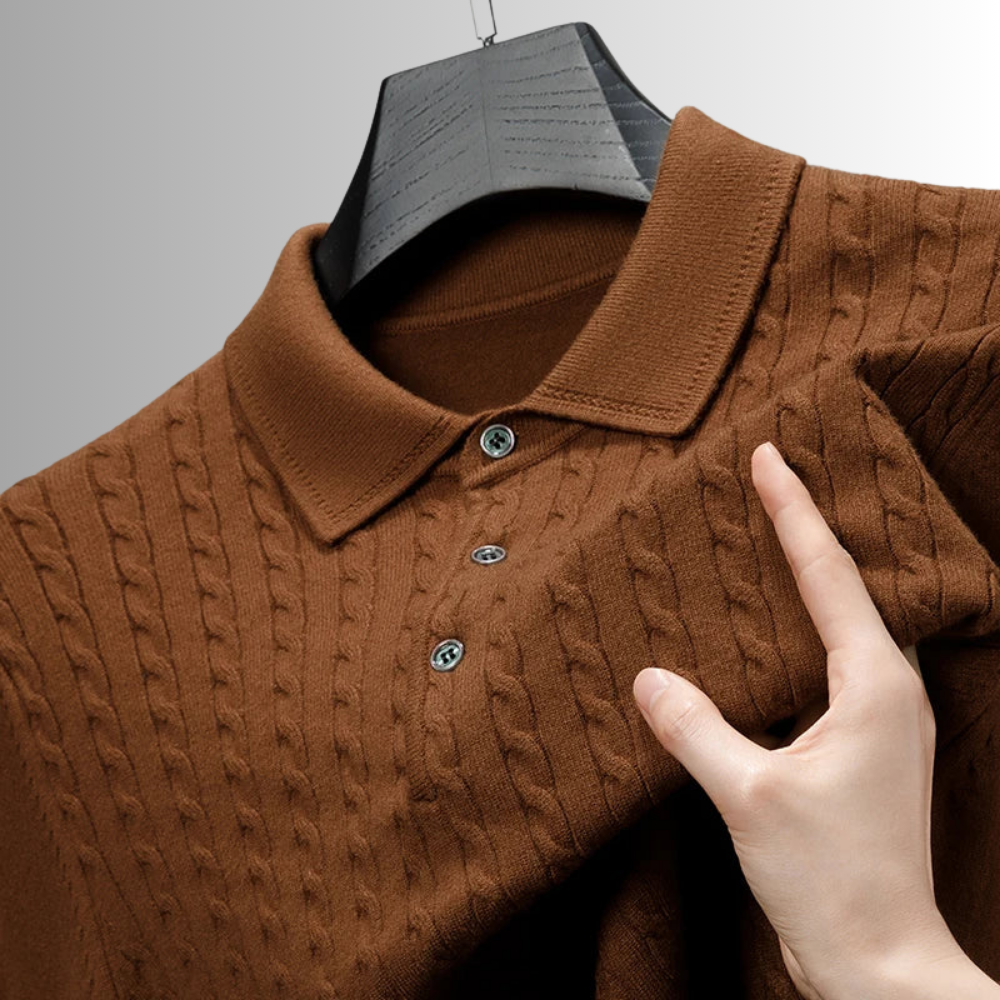 Vittorio - Premium Knit Polo Sweater