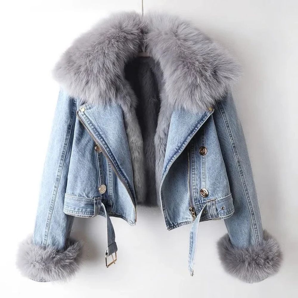 Milano - Fur Trim Denim Jacket