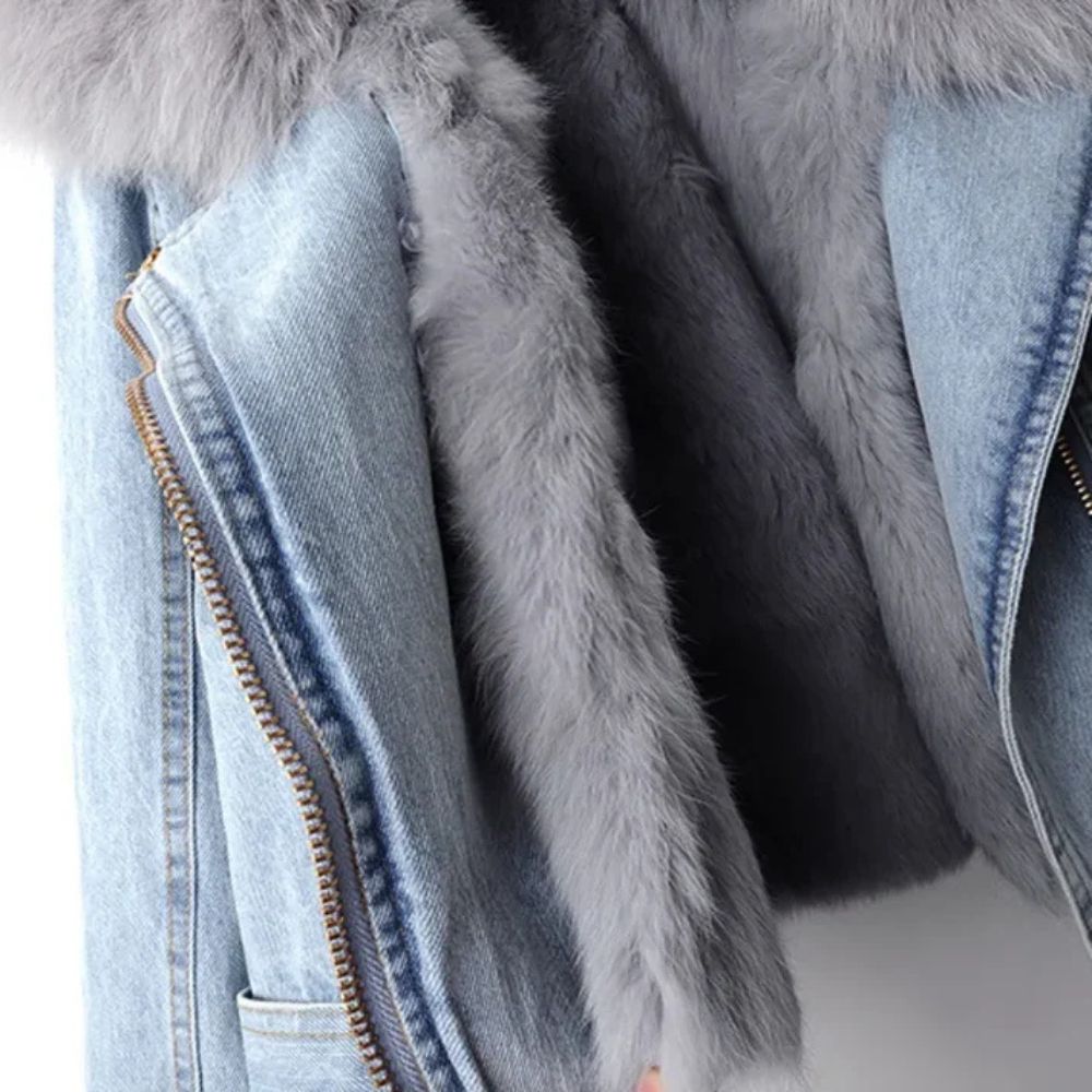 Milano - Fur Trim Denim Jacket