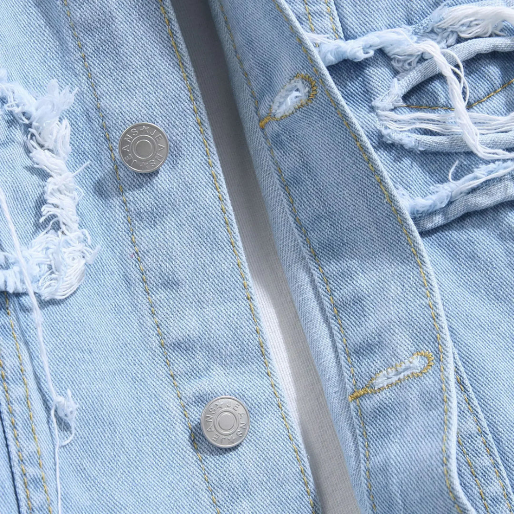 Francesco - Ripped Denim Jacket