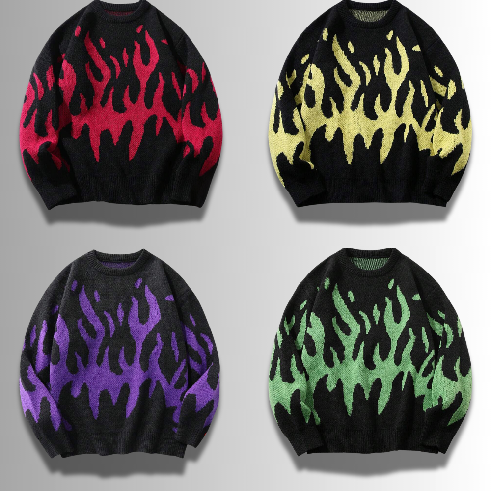 Manfredi - Flame Crewneck Sweater