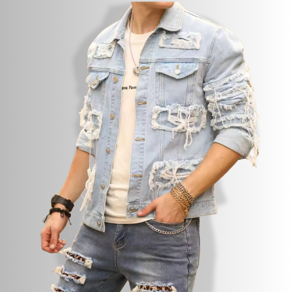 Francesco - Ripped Denim Jacket