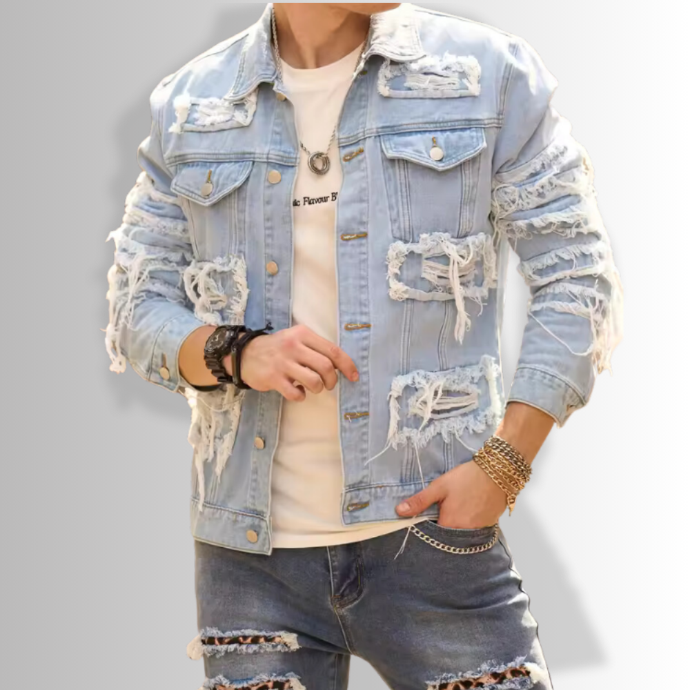 Francesco - Ripped Denim Jacket