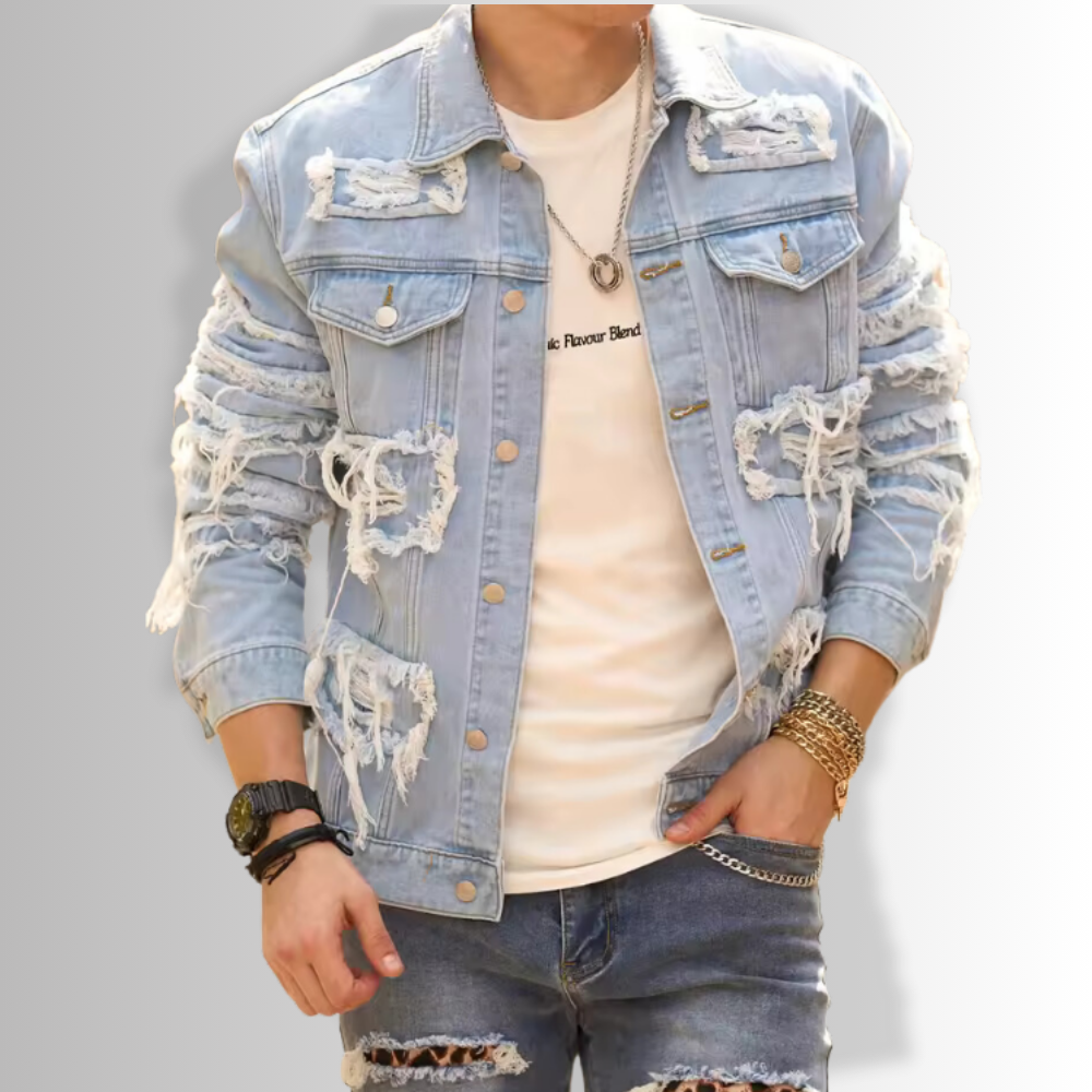 Francesco - Ripped Denim Jacket