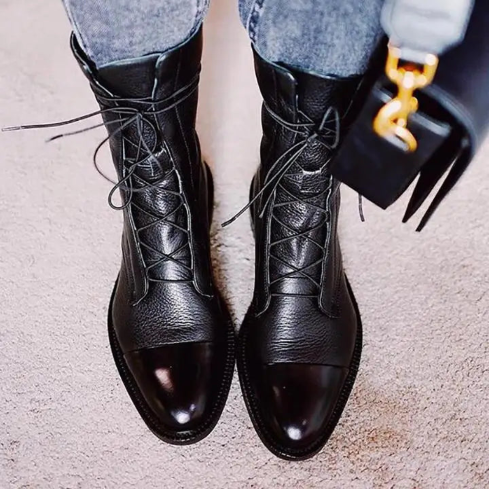 Milano - Capstone Patent Leather Boots