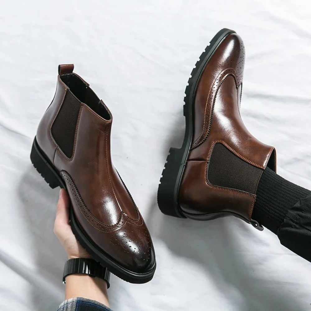 Leonardo - Genuine Leather Chelsea Boots