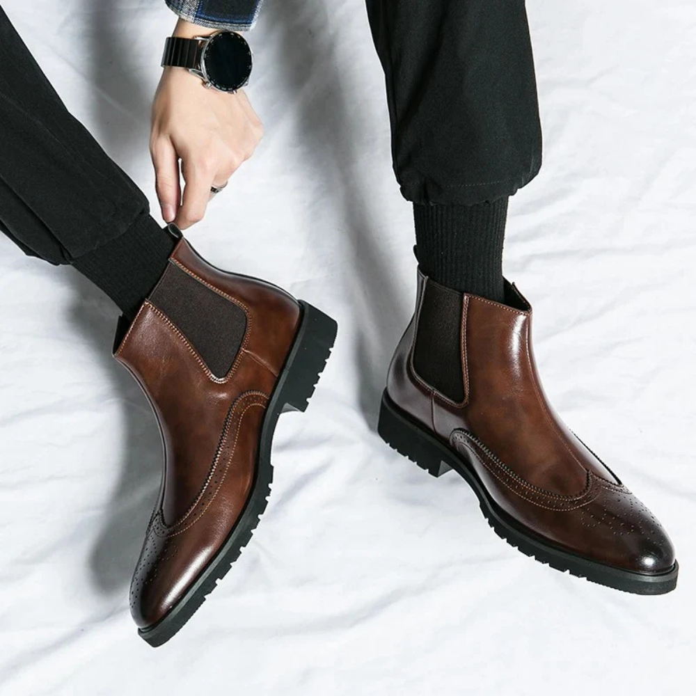 Leonardo - Genuine Leather Chelsea Boots