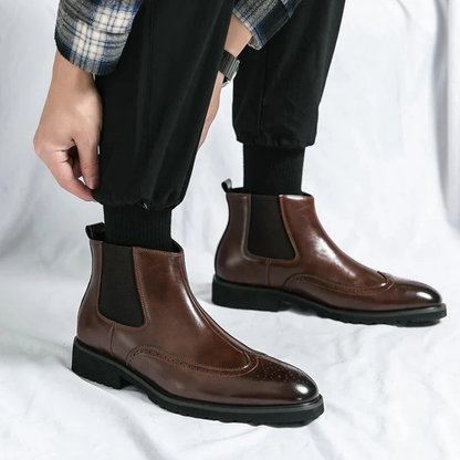 Leonardo - Genuine Leather Chelsea Boots