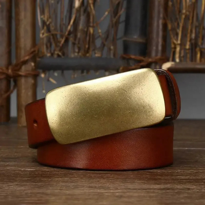 Gianluca - Brass Buckle Belt