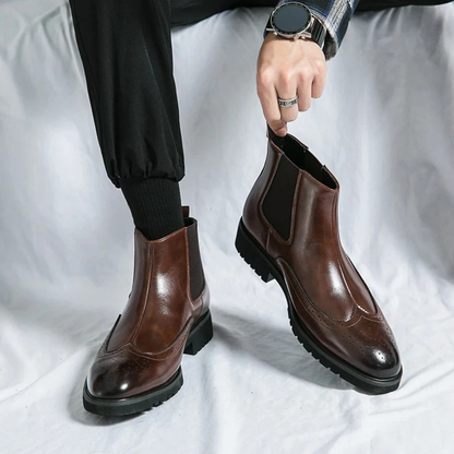 Leonardo - Genuine Leather Chelsea Boots