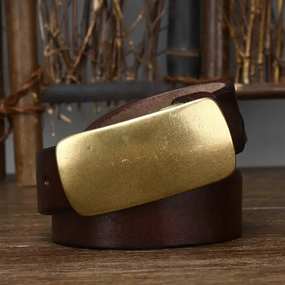 Gianluca - Brass Buckle Belt