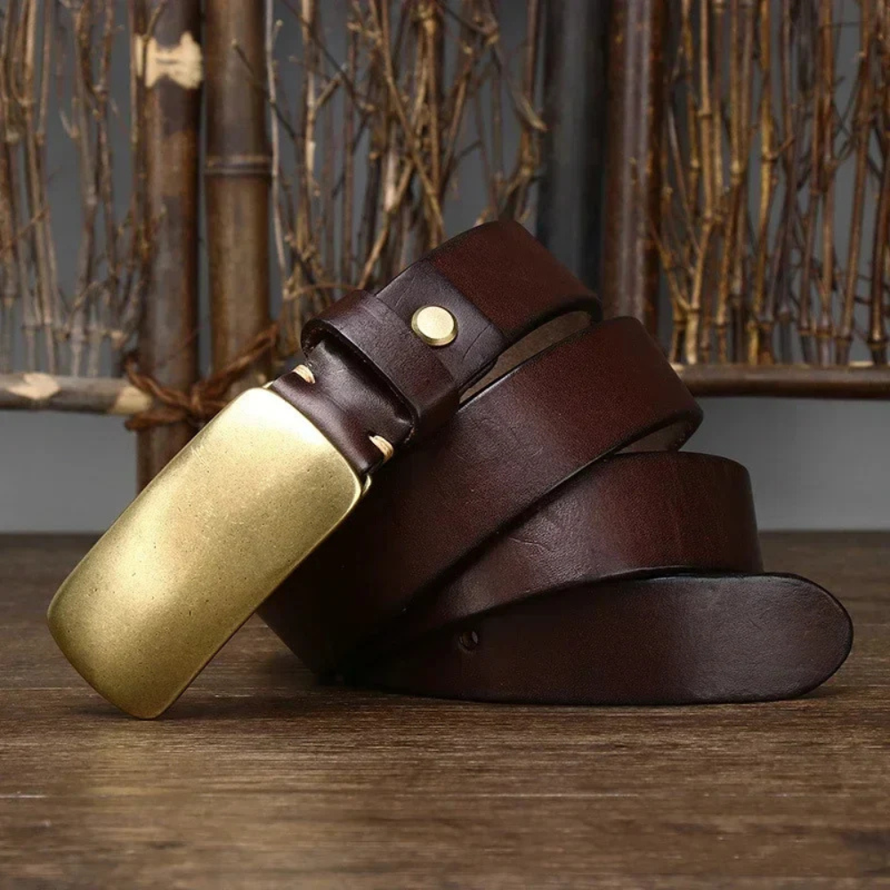 Gianluca - Brass Buckle Belt