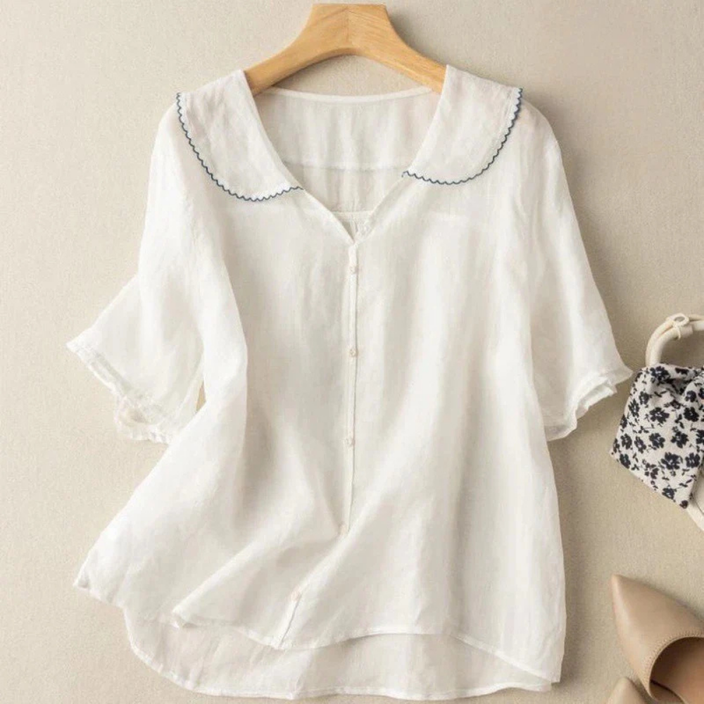 Alessia Milano Linen Blouse