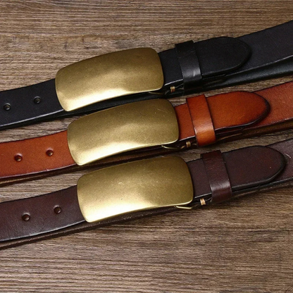 Gianluca - Brass Buckle Belt