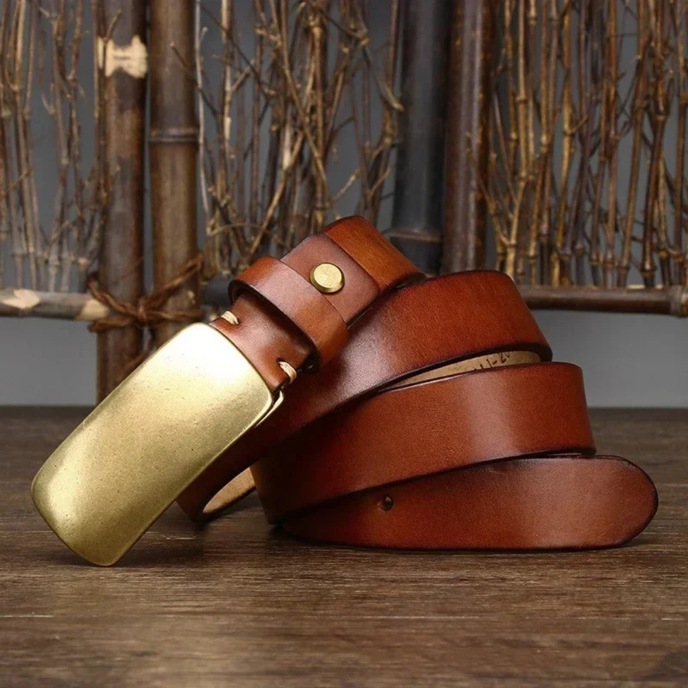 Gianluca - Brass Buckle Belt