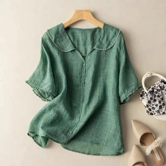 Alessia Milano Linen Blouse