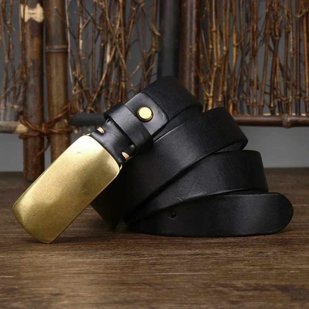 Gianluca - Brass Buckle Belt