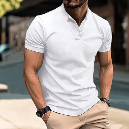 Giorgio -  Men's Casual Button V-Shirt