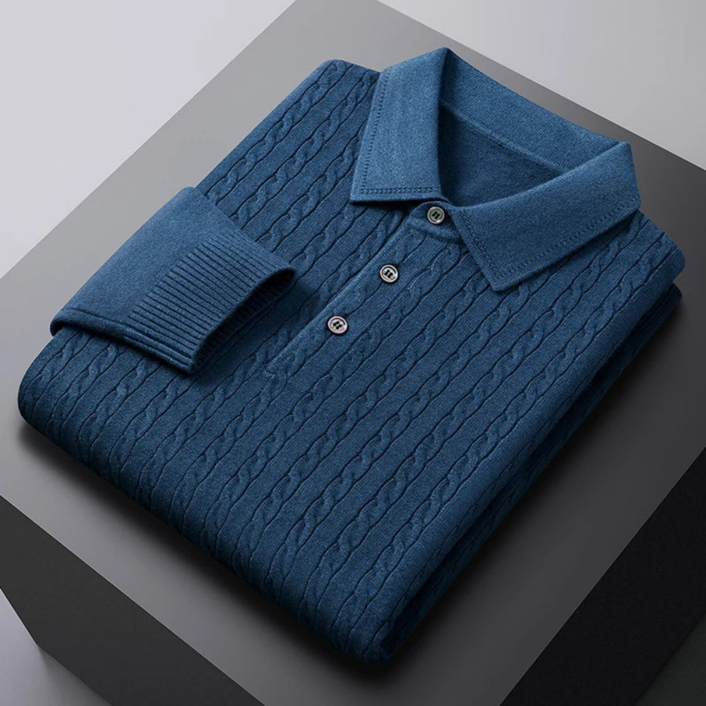 Vittorio - Premium Knit Polo Sweater