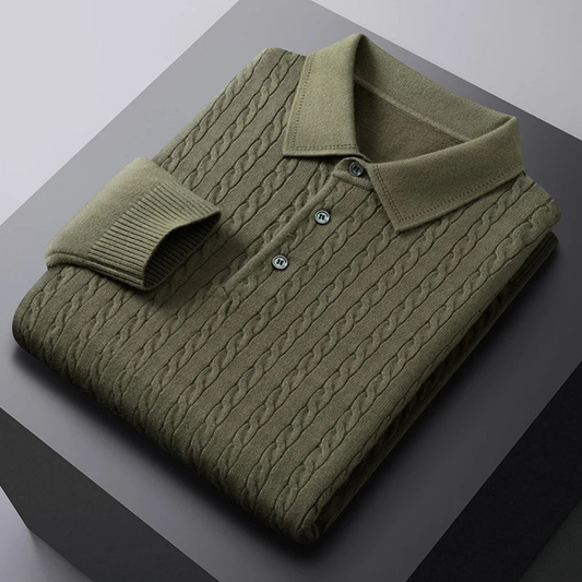 Vittorio - Premium Knit Polo Sweater